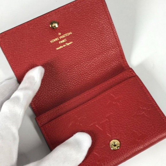 Auth LOUIS VUITTON M58457 MonogramEmpreinte Annellop-Cult de Vuitto Bifold Card - Picture 5 of 14